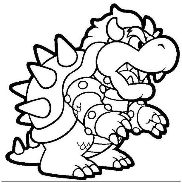 Bowser Ausmalbild