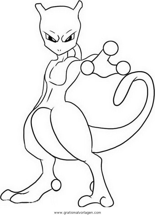 Ausmalbilder Pokemon Mewtu | Pokemon coloring, Pokemon mewtwo, Pokemon