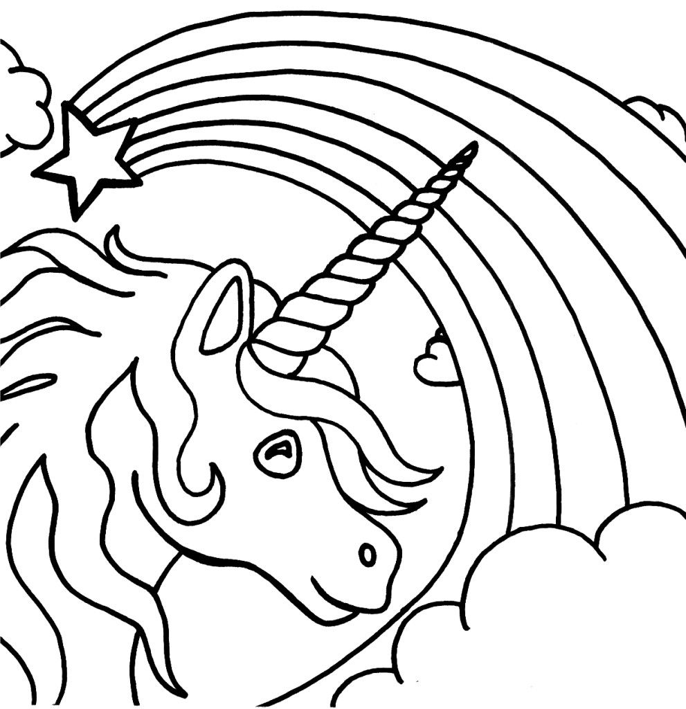 Einhorn Ausmalbilder | Kids printable coloring pages, Unicorn coloring