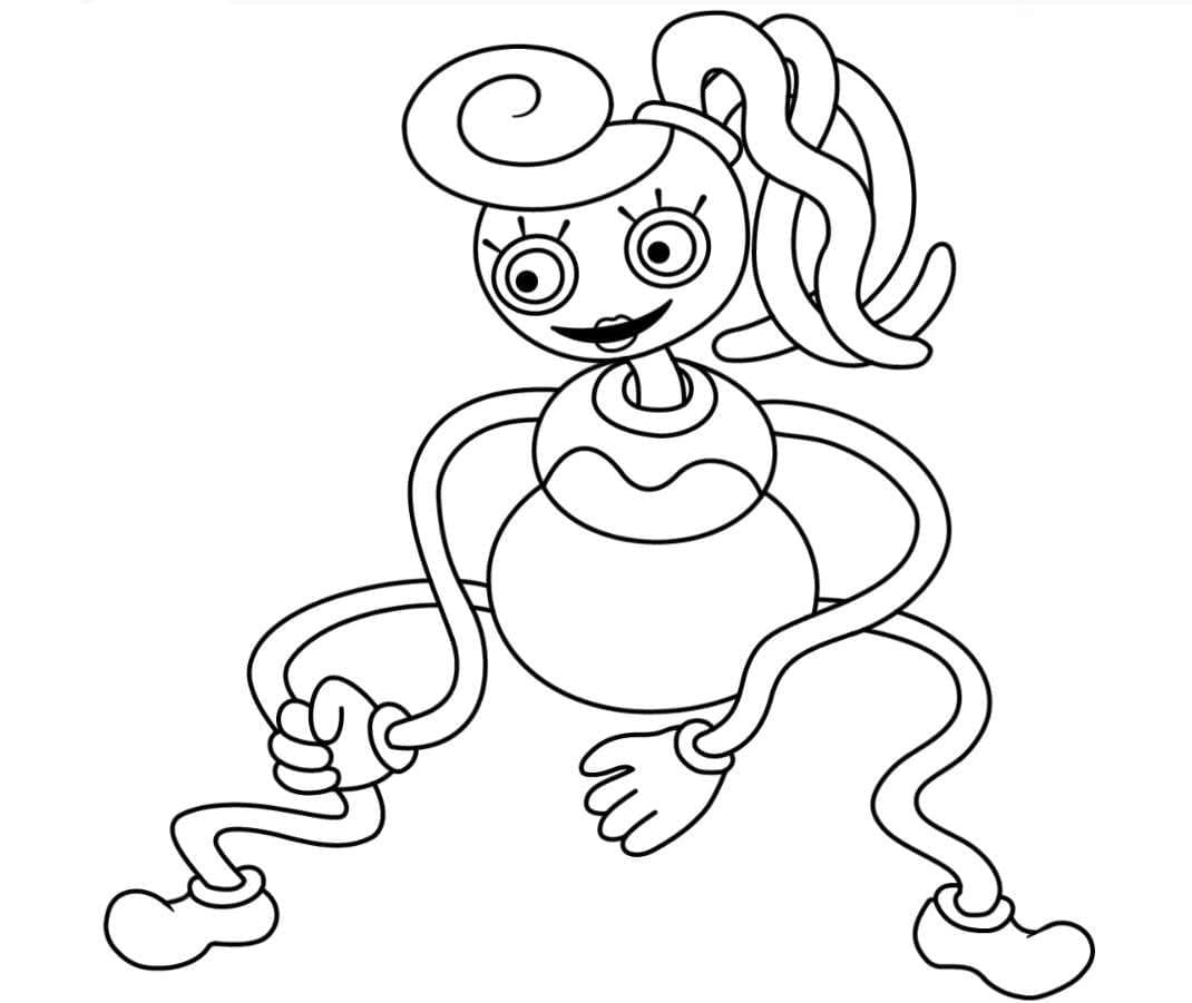 Mommy Long Legs 4 Coloring Page - Free Printable Coloring Pages for Kids