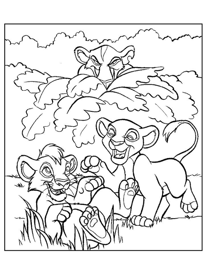 Lion King Coloring Page | Disney coloring pages, Coloring pages, Disney