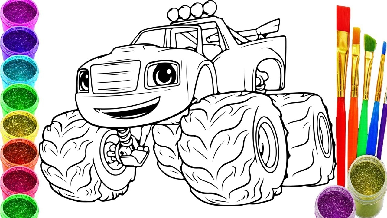 Blaze Coloring Pages Blaze And The Monster Machine Coloring Pages