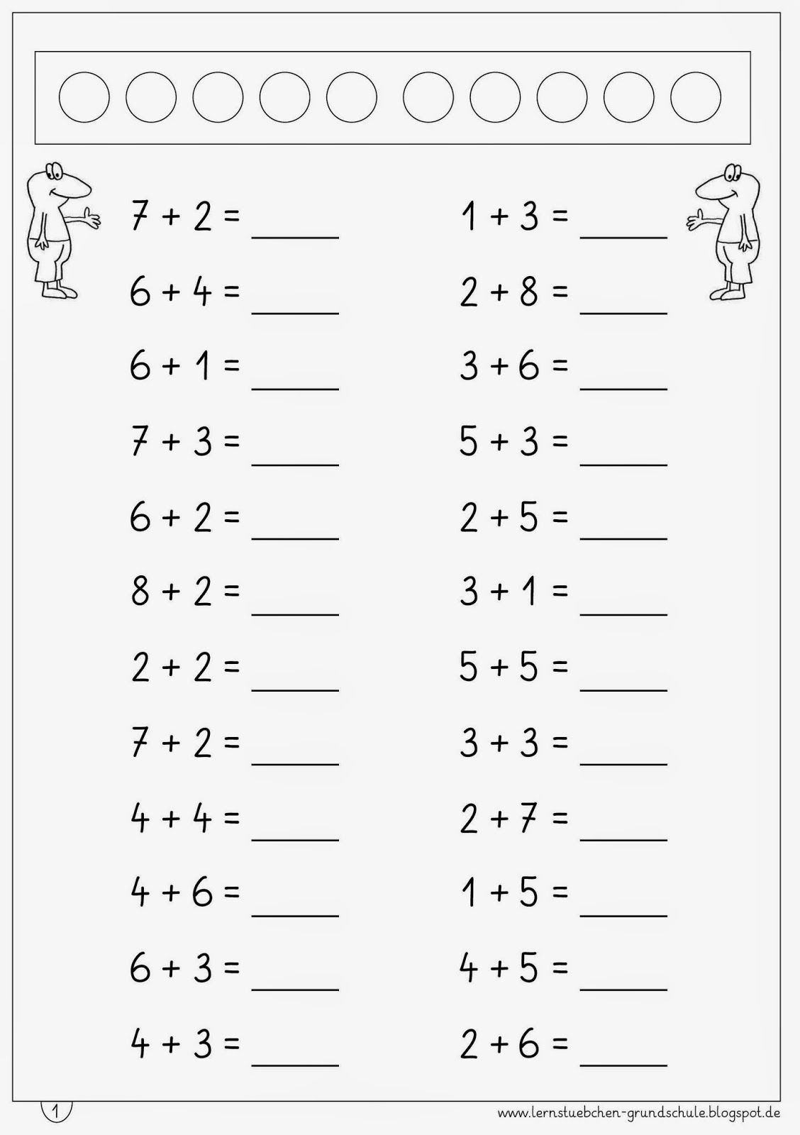 Lernstübchen: Ma 1 Rechnen bis 10 | Mathe für vorschulkinder