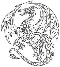 Top 25 Free Printable Dragon Coloring Pages Online | Free printable