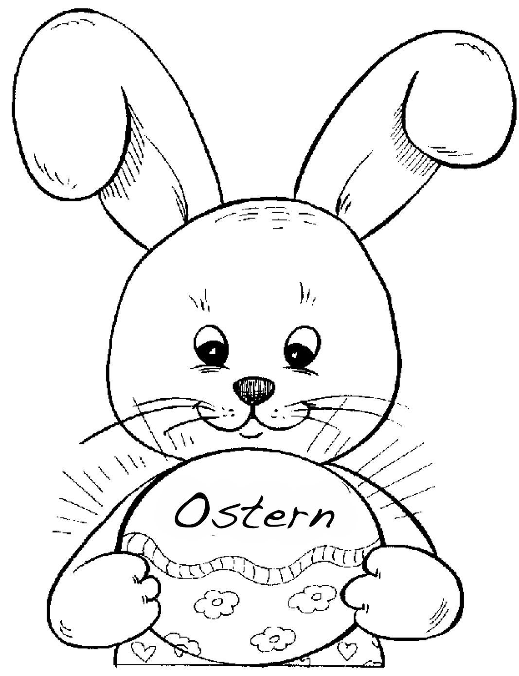 Ausmalbilder Osterhase | Osterhasen bilder, Osterhasen bilder zum