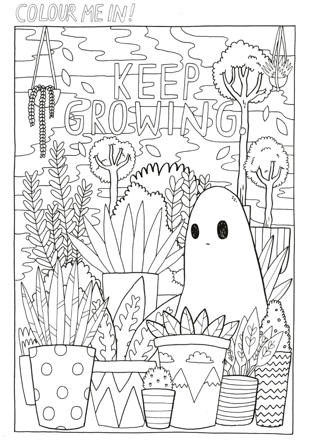 Free Printable Aesthetic Coloring Pages - Printable Templates