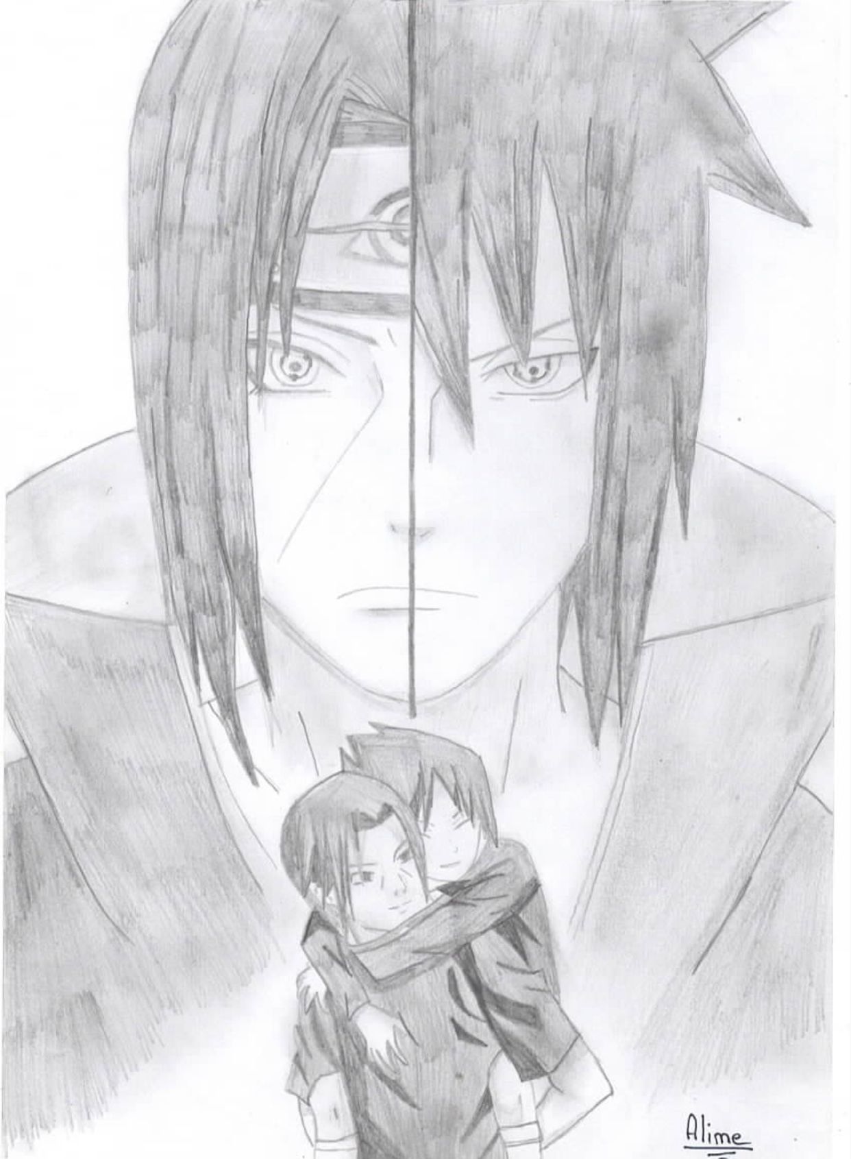 Dessin De Sasuke Et Itachi Drawing Sketch - IMAGESEE