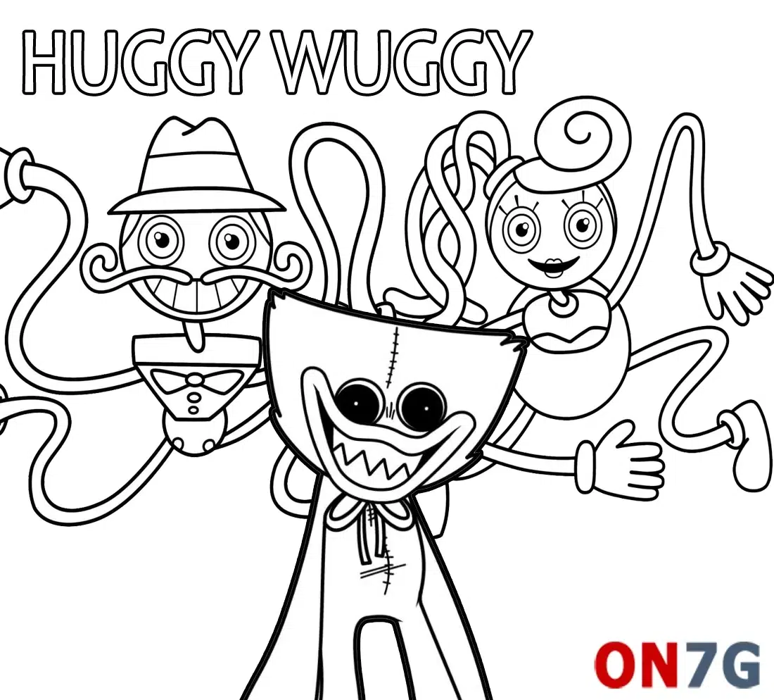 Ausmalbilder Huggy Wuggy Zum Ausdrucken | ON7G.COM | Ausmalbilder zum