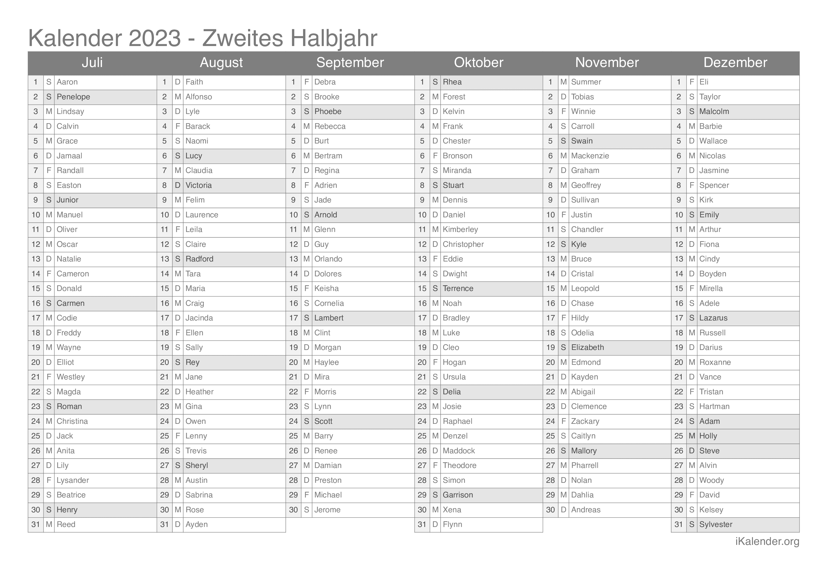 Kalender 2023 Zum Ausdrucken 33ms Michel Zbinden De - Bank2home.com