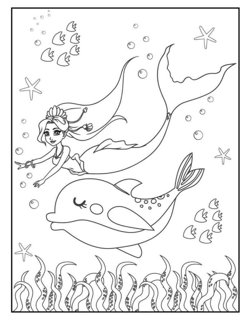 Free DOLPHIN Coloring Pages Your Kids Will Love (Download (Printable