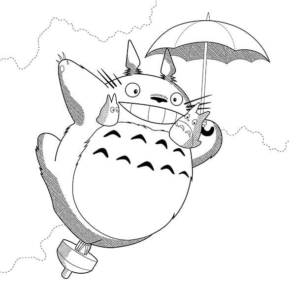 Ausmalbilder Totoro 20 von Mein Nachbar Totoro