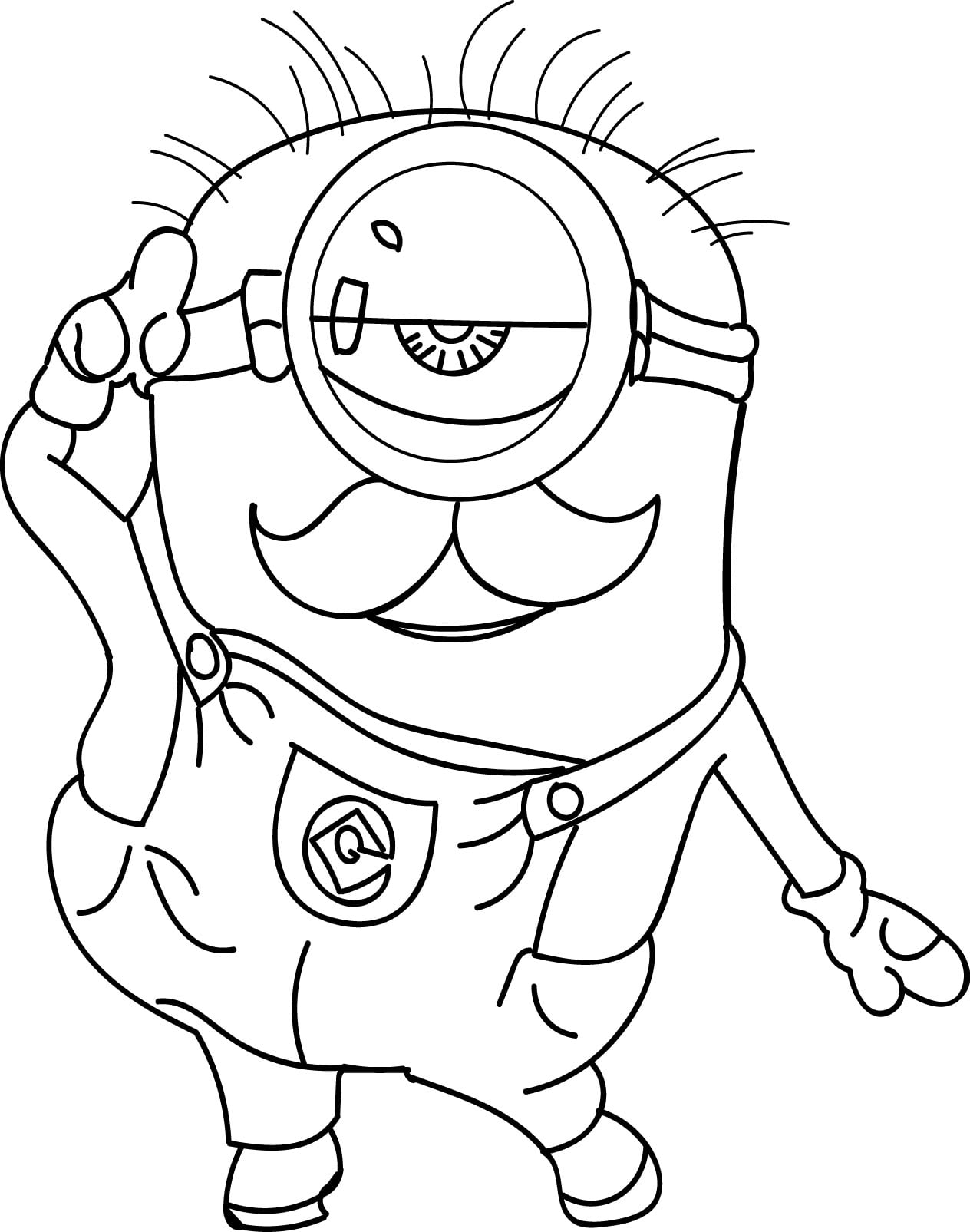 Minion Show Coloring Page | Wecoloringpage.com