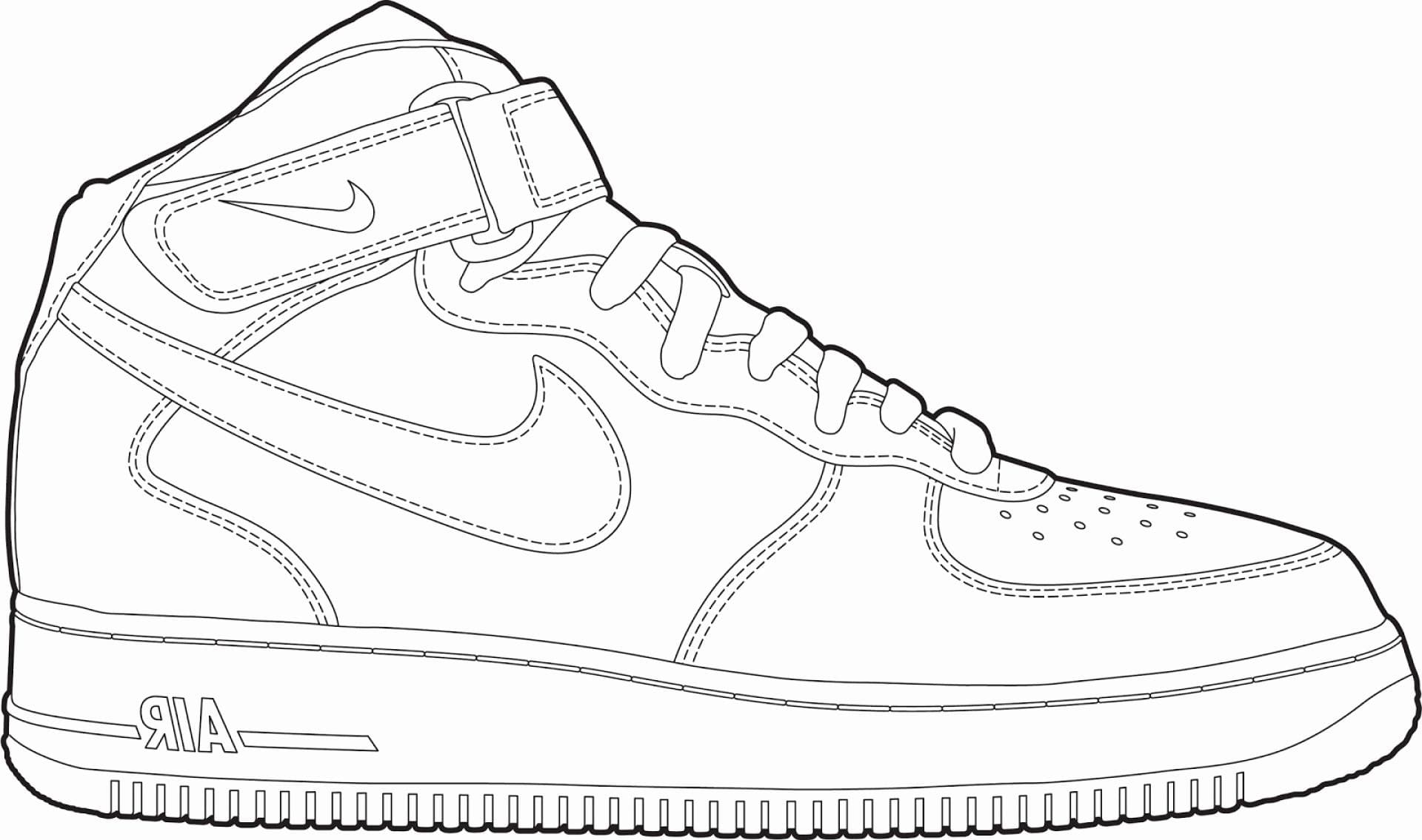 Nike Sneaker Coloring Page Free Printable Coloring Pages | vlr.eng.br