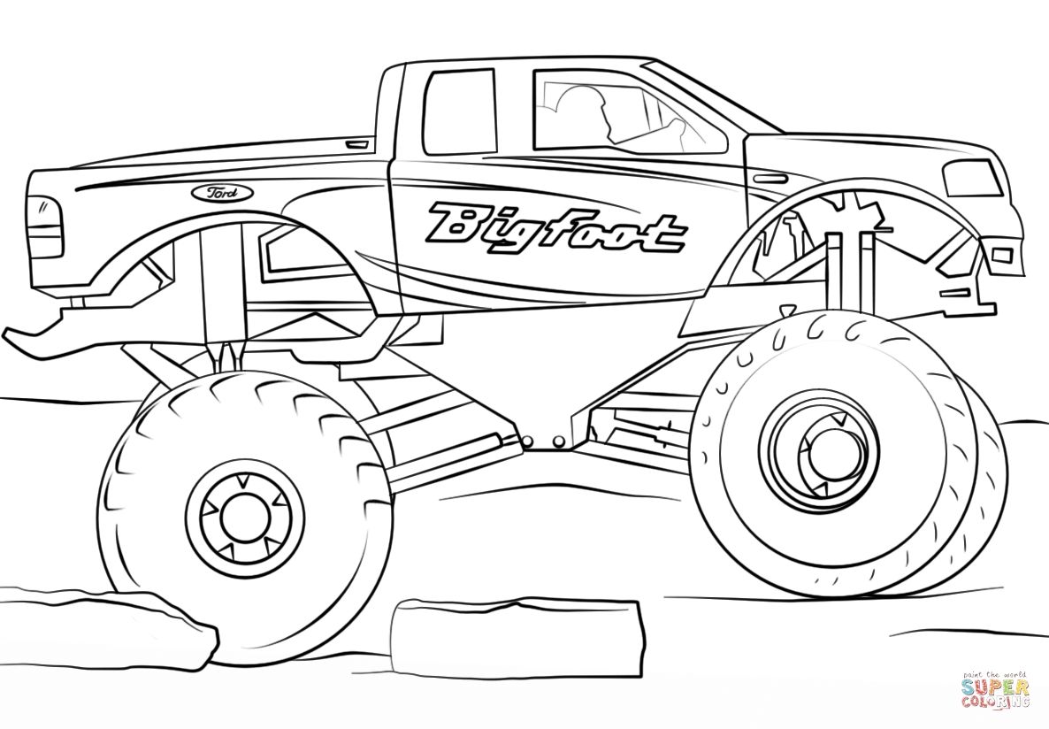 Malvorlagen Monstertruck - Arturo Hughes Malvorlagen