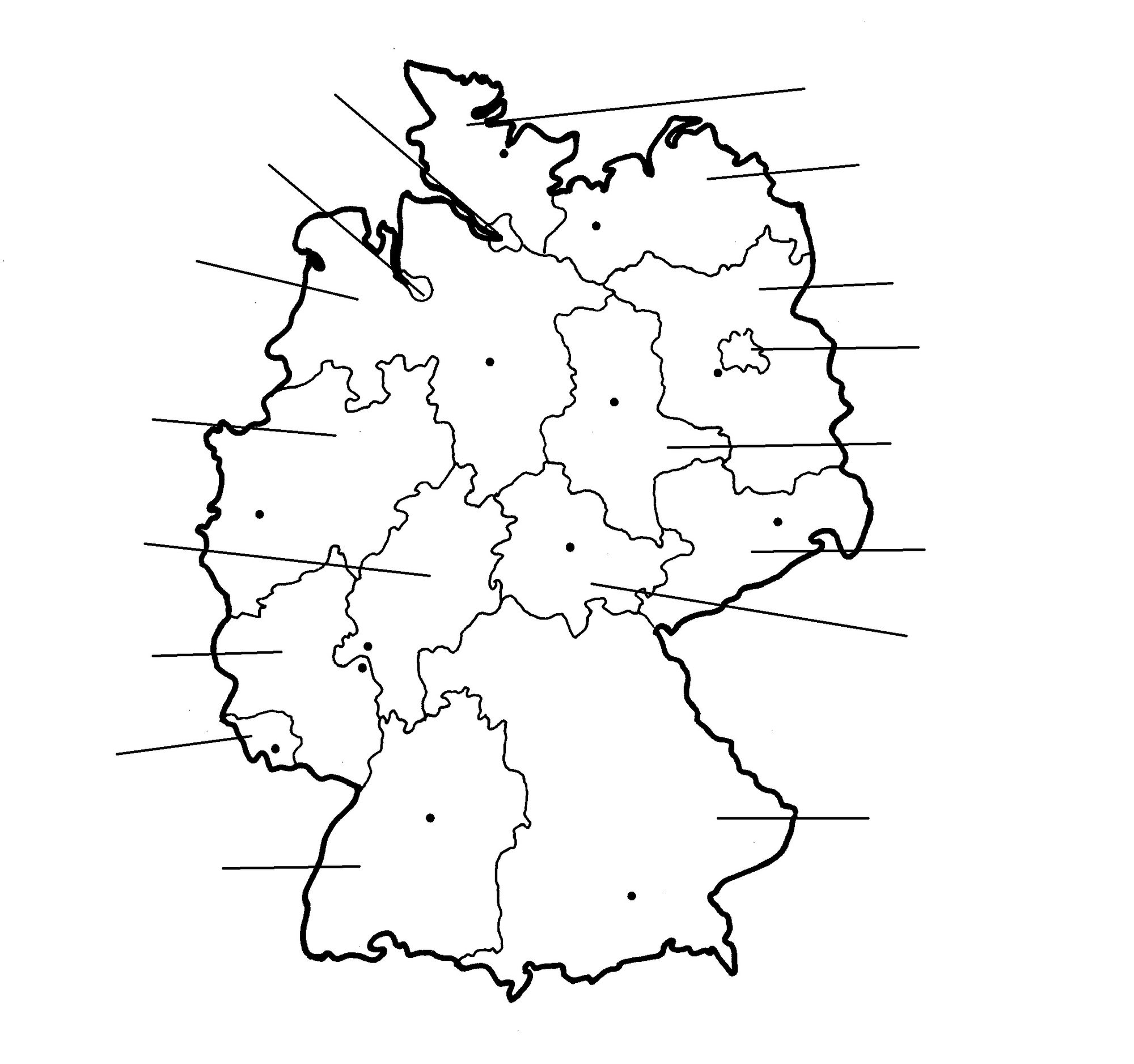 Arbeitsblatt - Bundesländer Deutschlands - Sachunterricht - tutory.de