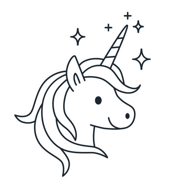 Einhorn Kostenlos Ausdrucken Unicorn Coloring Pages Unicorn Drawing