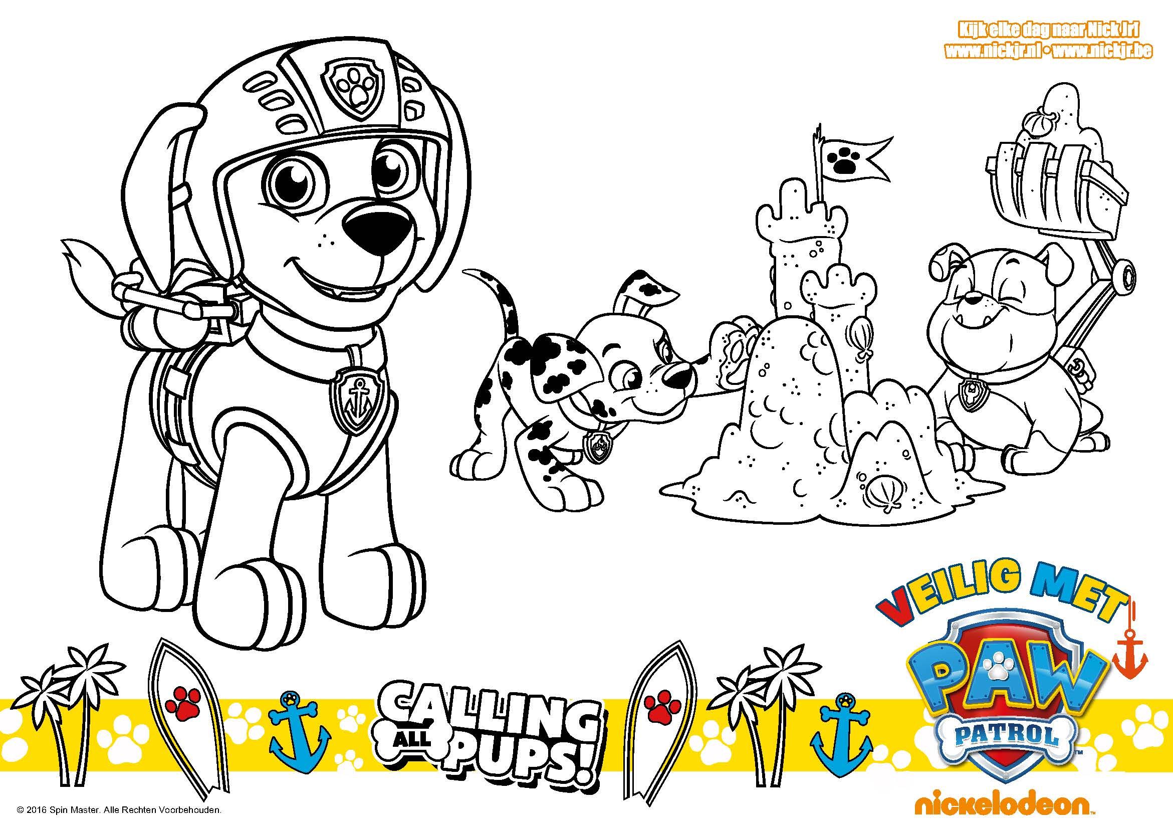 Paw Patrol Ausmalbilder Alle Hunde | Ausmalbild