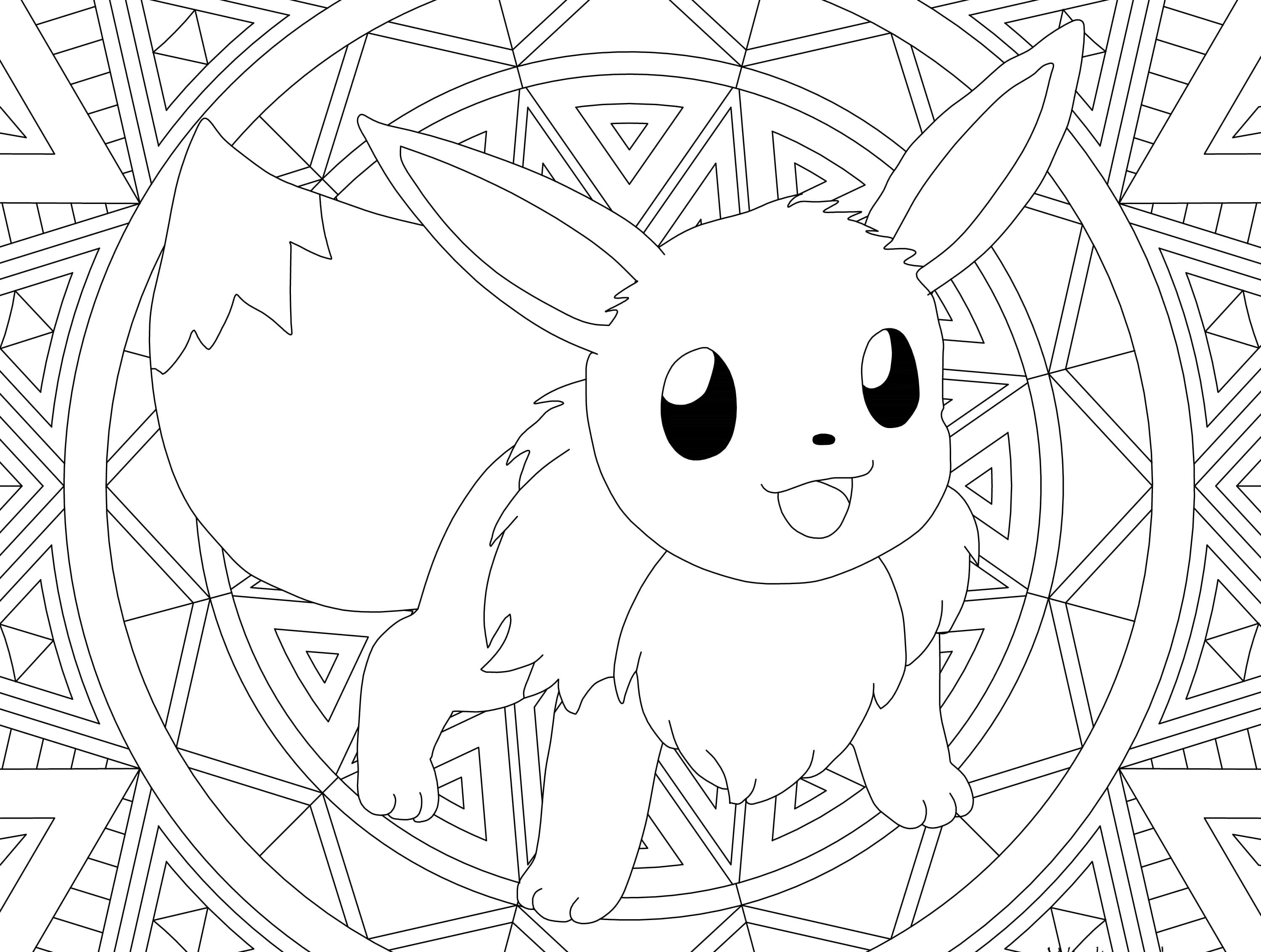 particule charité Orient mandala pokemon a imprimer Préparation