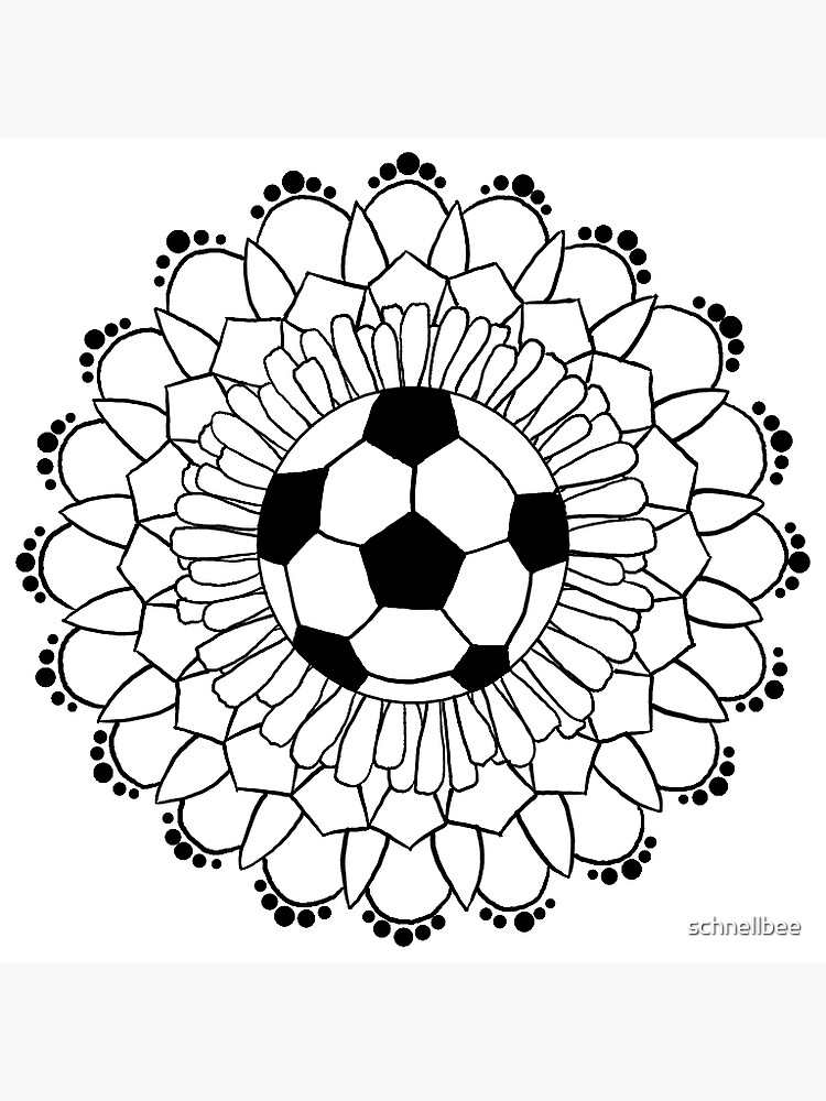 "Fußball-Mandala" Sticker von schnellbee | Redbubble