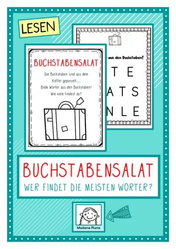 Buchstabensalat. Das Spiel mit Buchstaben und Wörtern