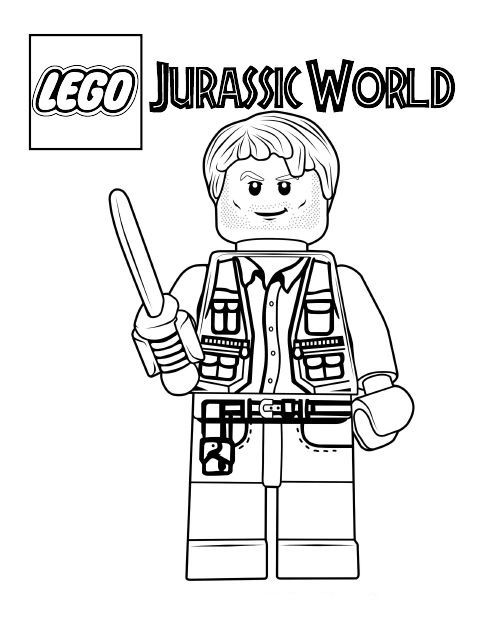 Jurassic World Lego Coloring Pages – Learning How to Read