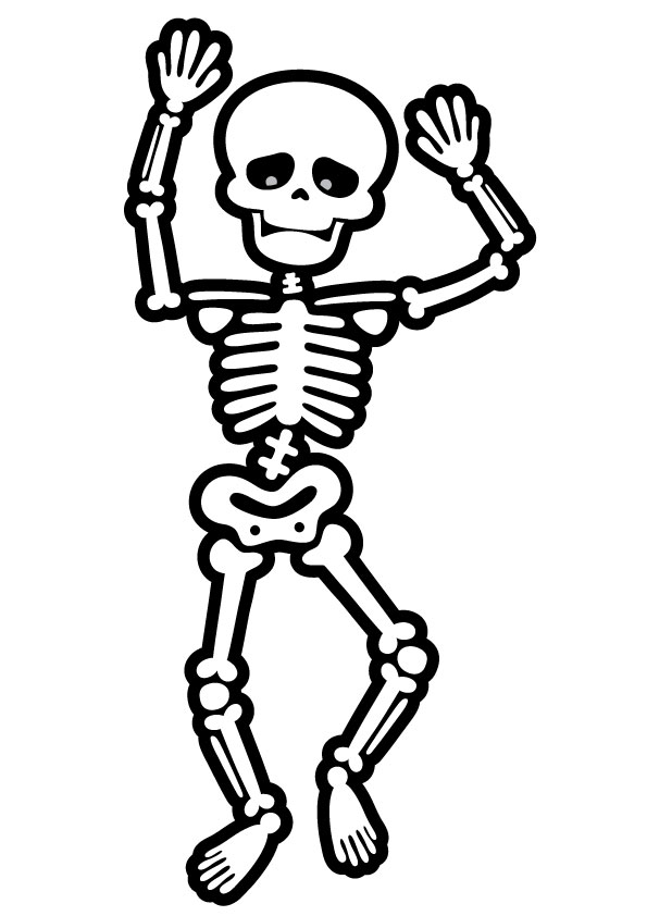 Skeleton Coloring Pages Free - Michael Arntz