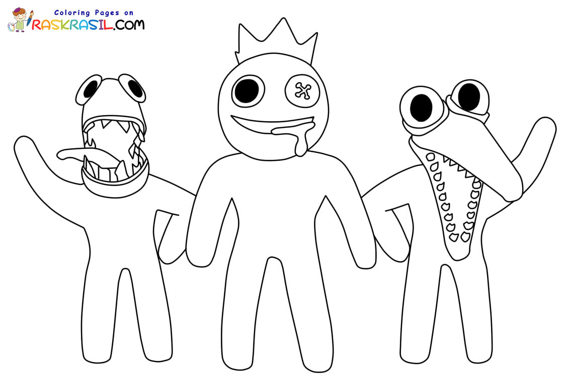 Coloriage Rainbow Friends à imprimer