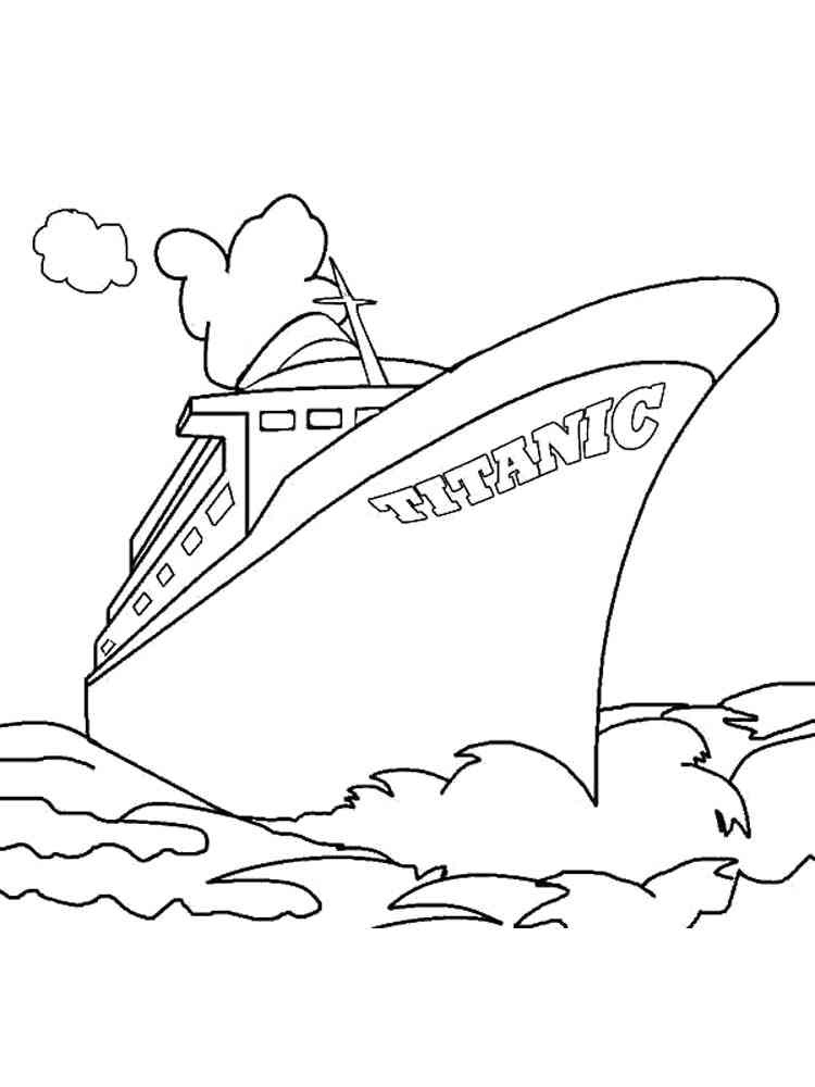 Titanic coloring pages