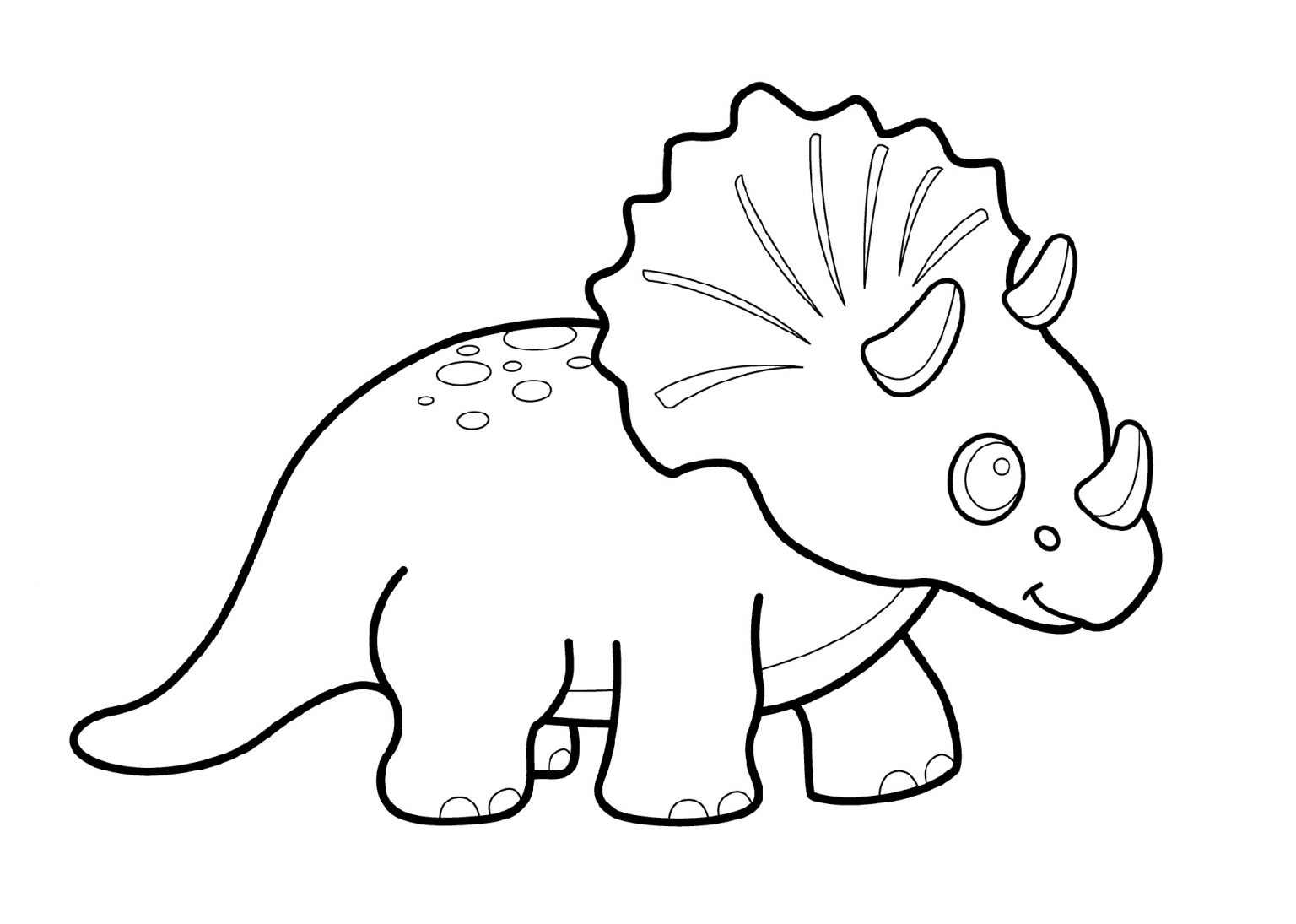 Triceratops Dinosaur Coloring Pages