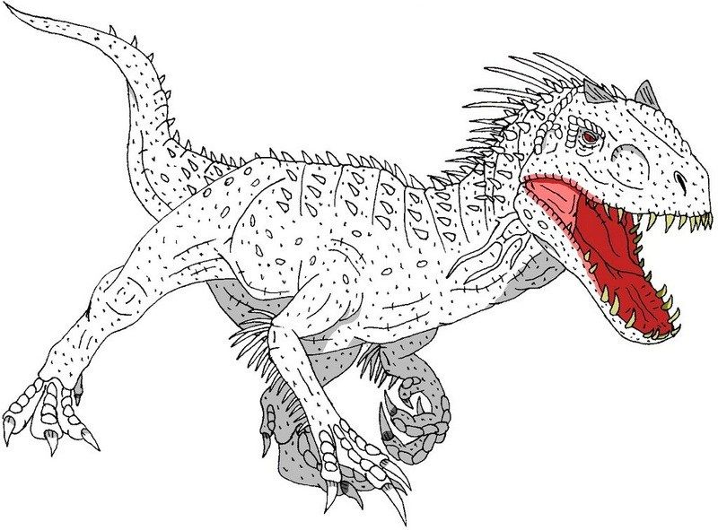 Indominus Rex Printable Coloring Page