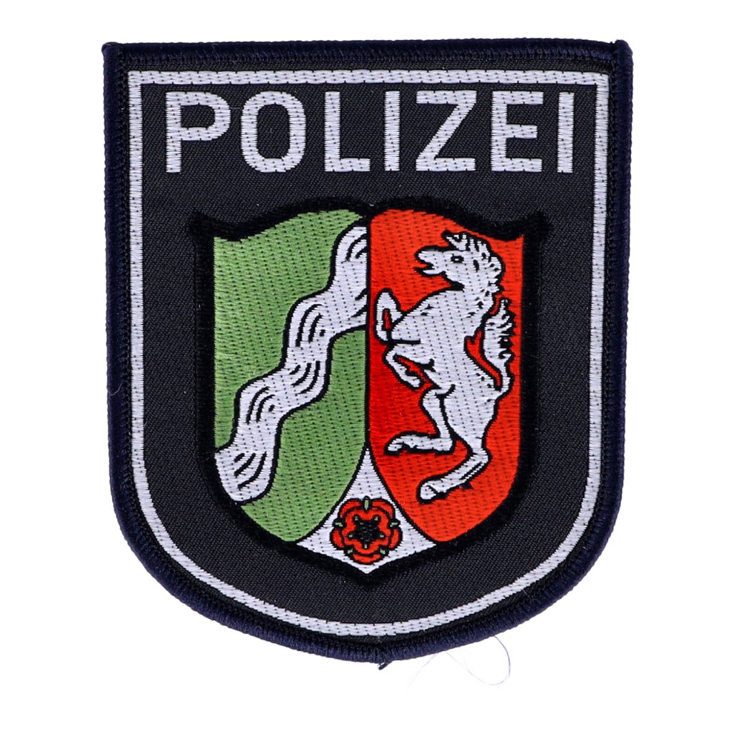 Abzeichen Polizei Nordrhein-Westfalen blau gewebt, 5,00