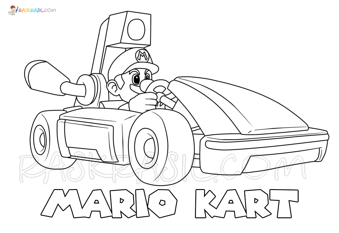 Ausmalbilder Mario Kart | 30 neue Malvorlagen zum kostenlosen Drucken