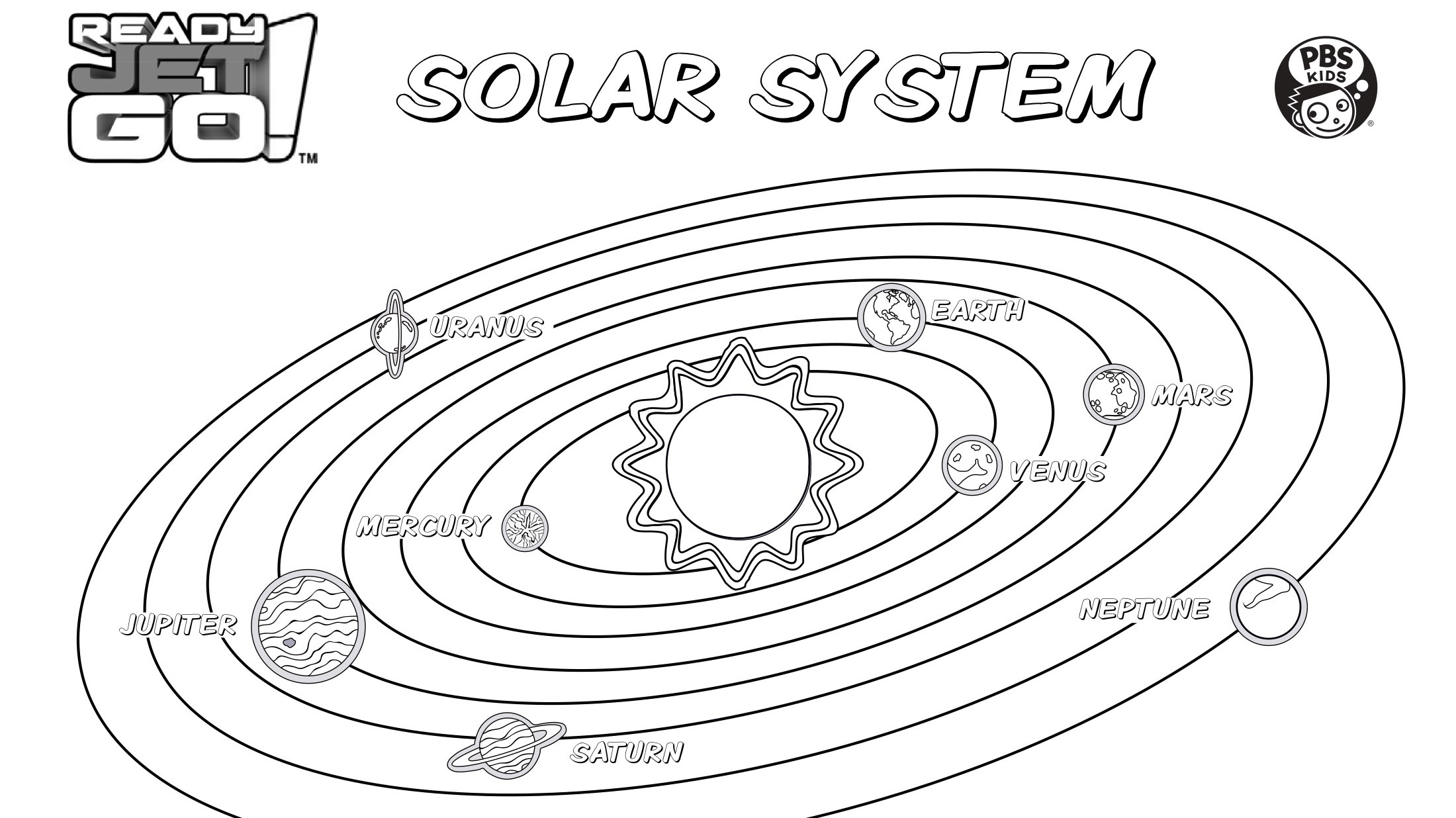 Solar System Coloring Page | Kids Coloring… | PBS KIDS for Parents