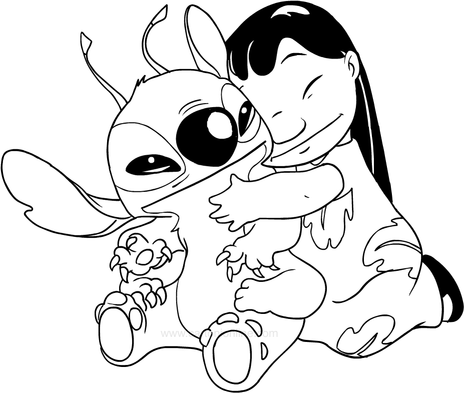 Ausmalbilder Lilo & Stitch