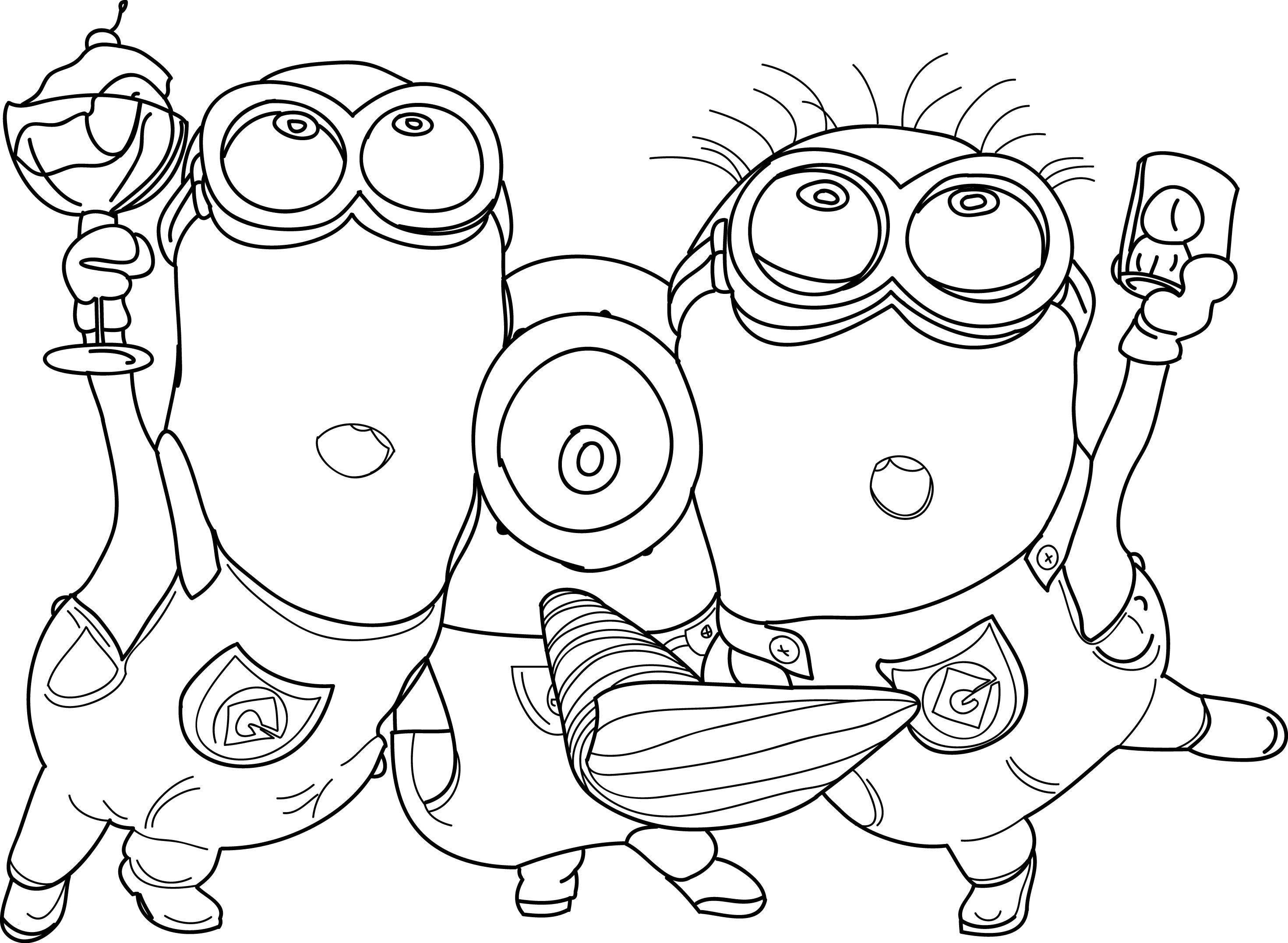 Minion Zum Ausmalen Genial Minion Ausmalbilder Best Minion Coloring