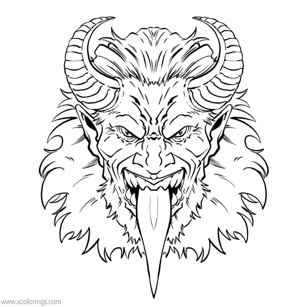 Krampus Coloring Pages by extinctinks - XColorings.com