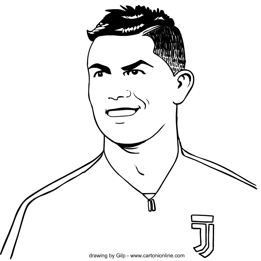 Cristiano Ronaldo Picture To Colour - Image to u