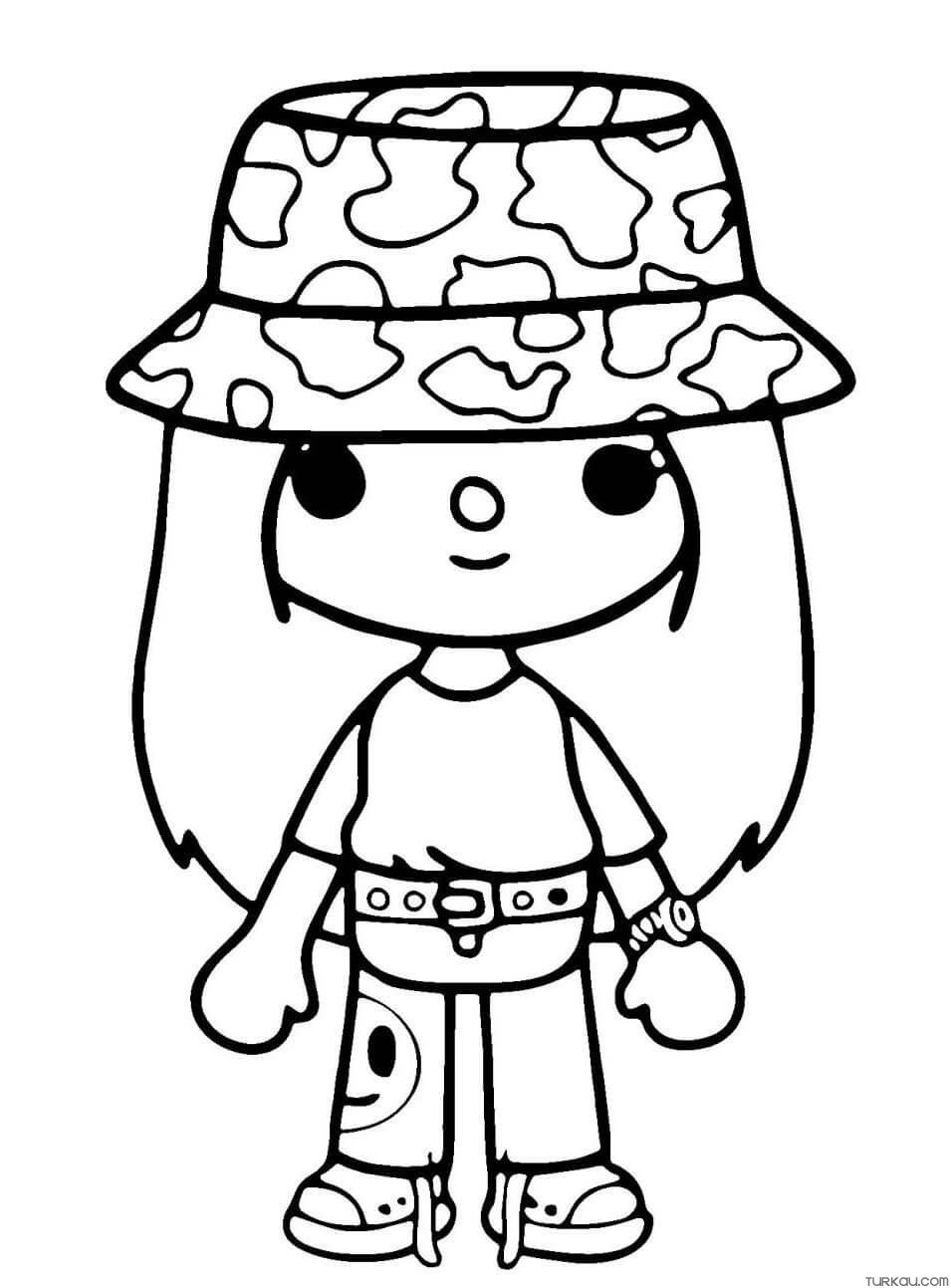 Cute Toca Boca Coloring Page » Turkau