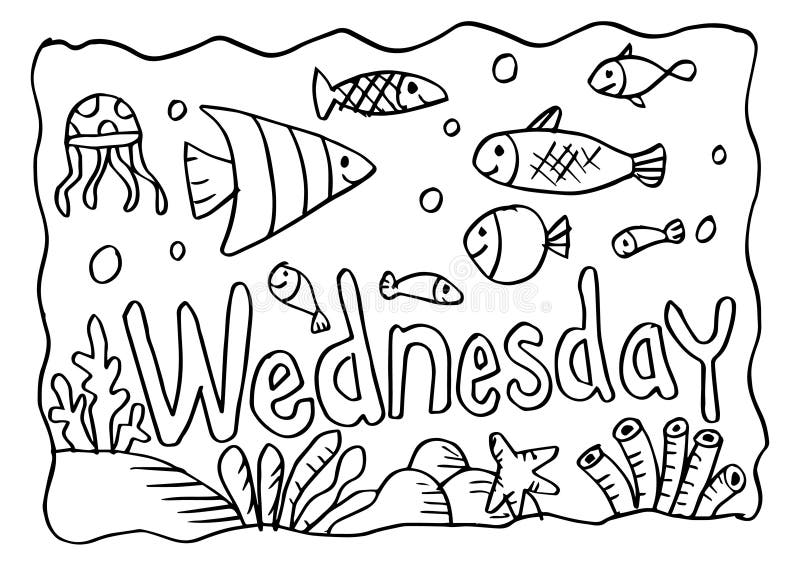 Wacky Wednesday Coloring Pages Coloring Pages