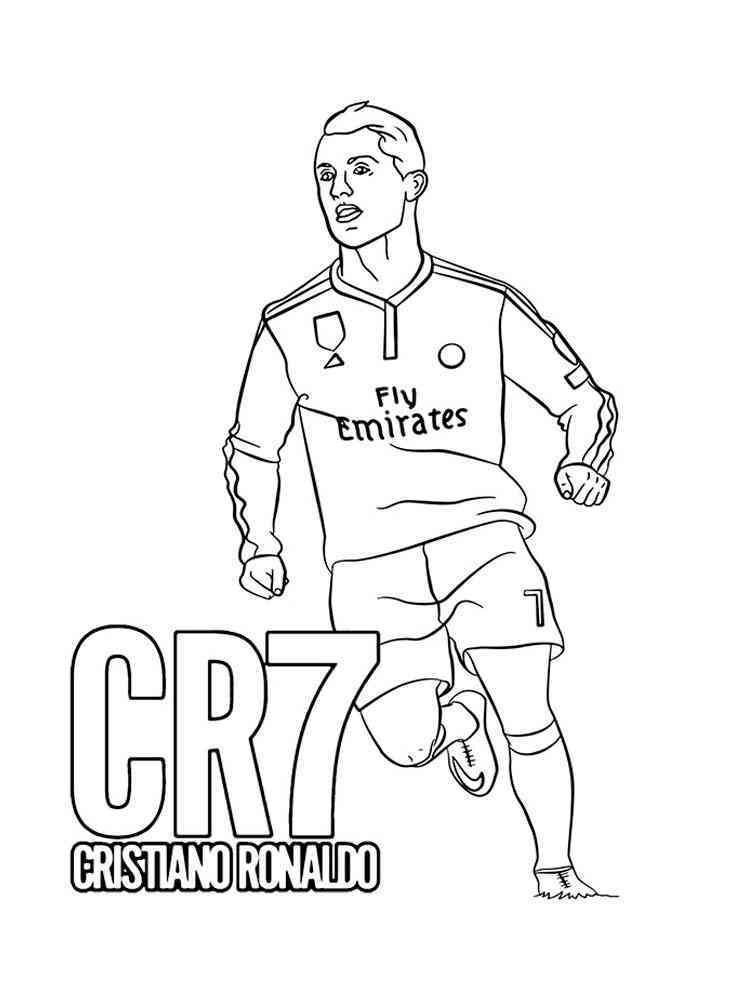 Cristiano Ronaldo coloring pages. Download and print Cristiano Ronaldo