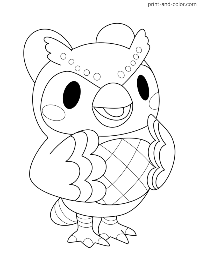 Printable Animal Crossing Coloring Pages