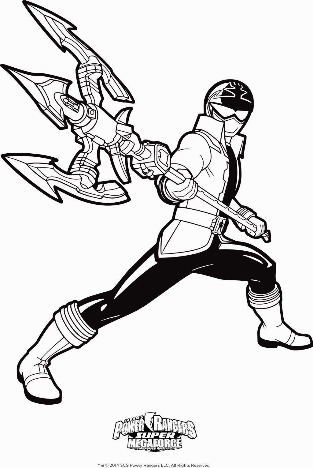 Power Rangers Super Megaforce Coloring Pages | Power rangers coloring