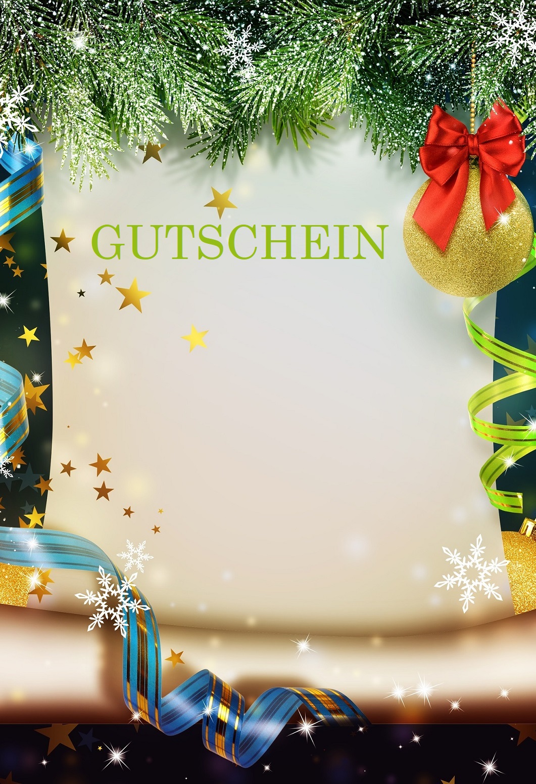 Vorlagen Gutscheine Weihnachten Zum Ausdrucken Kostenlos / Gutschein