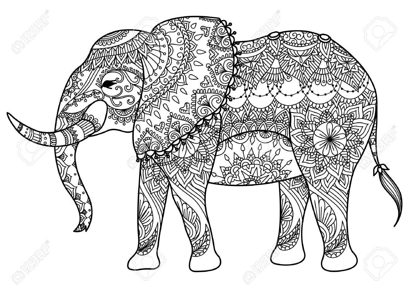 Mandala Elefant | Elefanten hintergrund, Malvorlagen tiere, Mandala