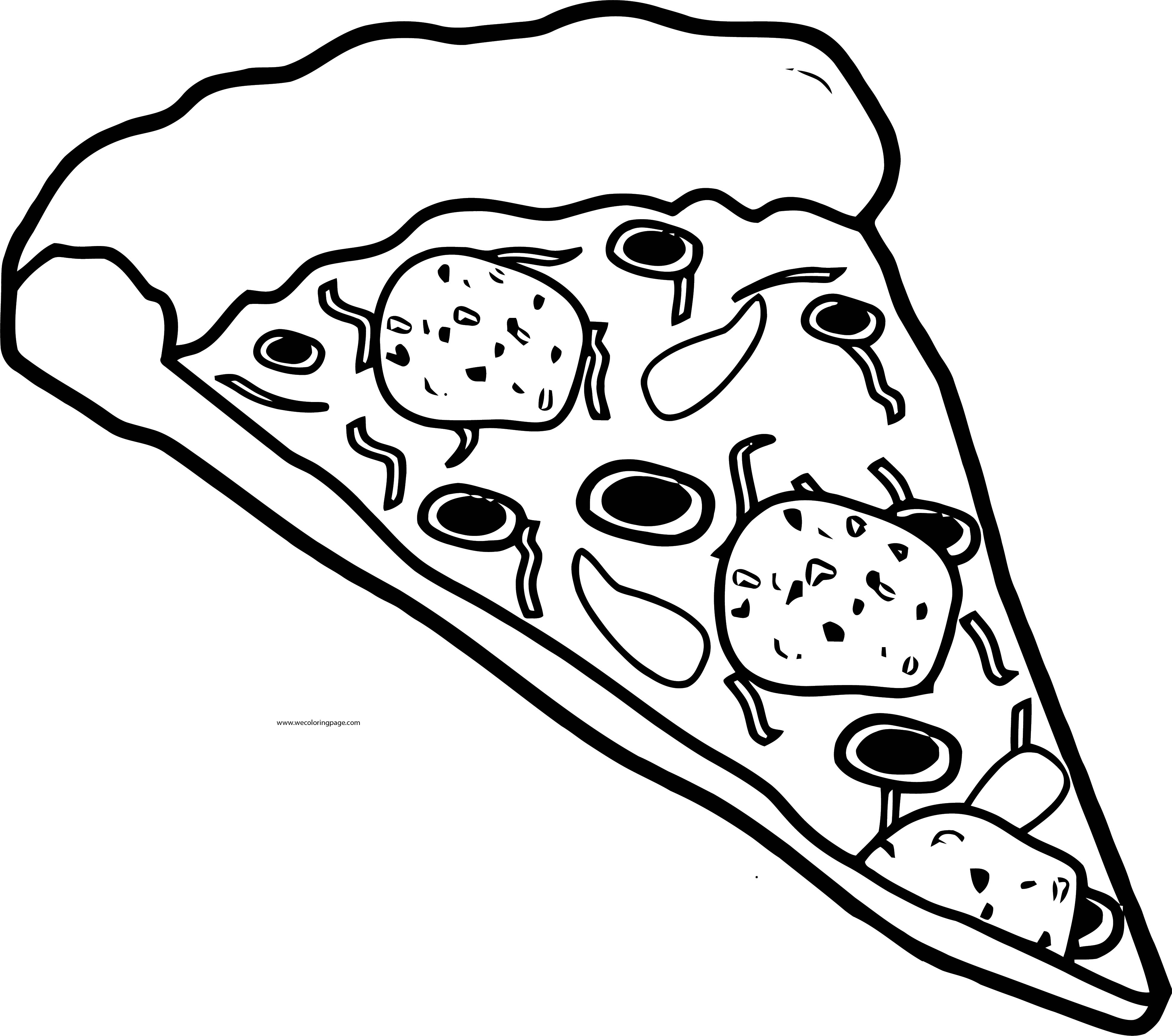 Pizza Coloring Page WeColoringPage 37 | Wecoloringpage.com