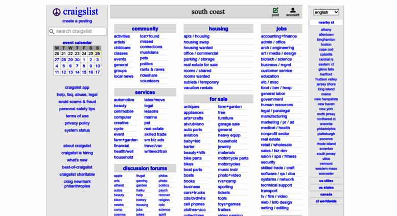 Access Southcoast.craigslist. Craigslist: South Coast, Ma Jobs tamamen Craigslist Space Coast