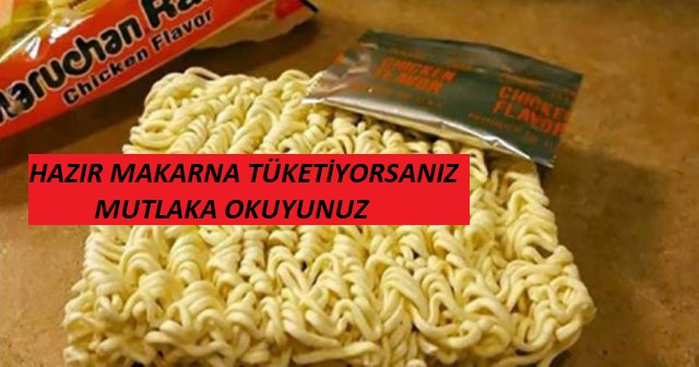 Hazır Makarna Yedikten Sonra Midenizin İçini Görmek İstemezsiniz içeride Rüyada Pişmemiş Makarna Görmek