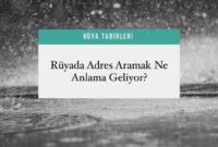 Rüyada Adres Aramak Ne Anlama Gelir, Rüyada Adres Sormak Ne Anlama tamamen Rüyada Tuvalet Aramak Ne Anlamına Gelir