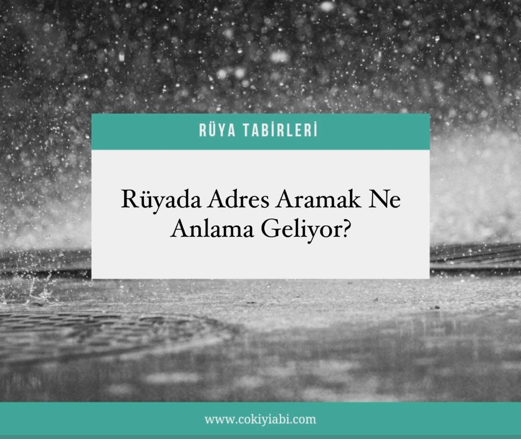 Rüyada Adres Aramak Ne Anlama Gelir, Rüyada Adres Sormak Ne Anlama tamamen Rüyada Tuvalet Aramak Ne Anlamına Gelir