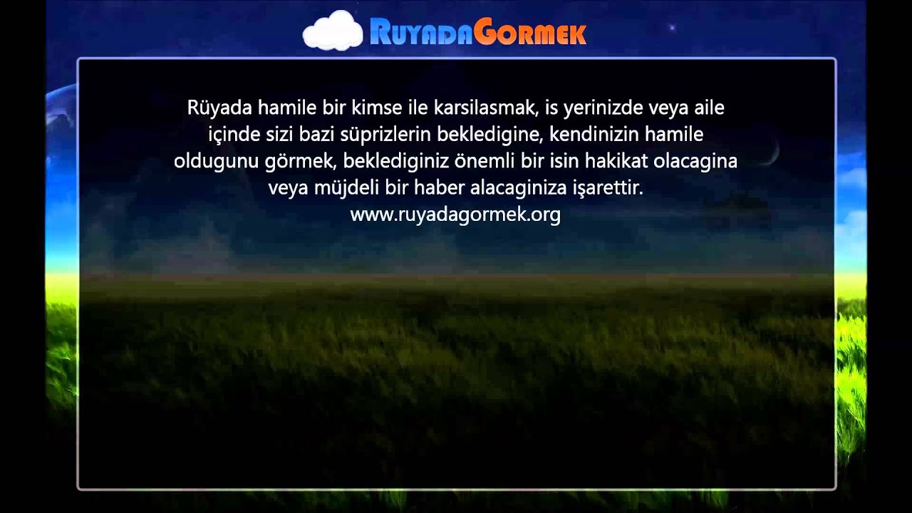 Rüyada Hamile Görmek Ne Anlama Gelir? - Youtube ilgili Rüyada Spagetti Makarna Görmek Ne Anlama Gelir